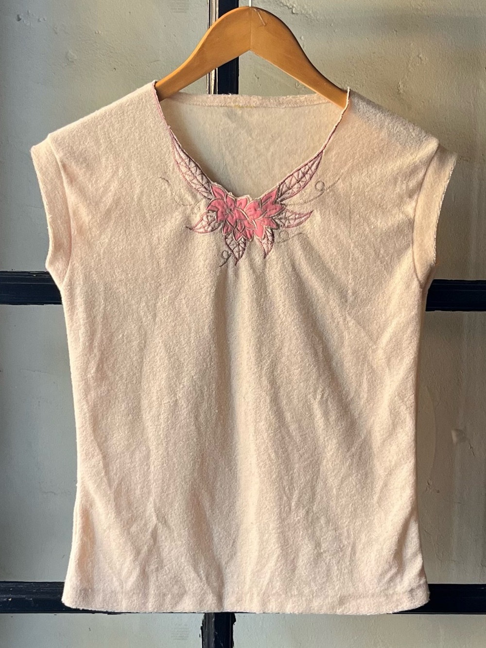 Darling Vintage 70’s Blush Terry Cloth Top